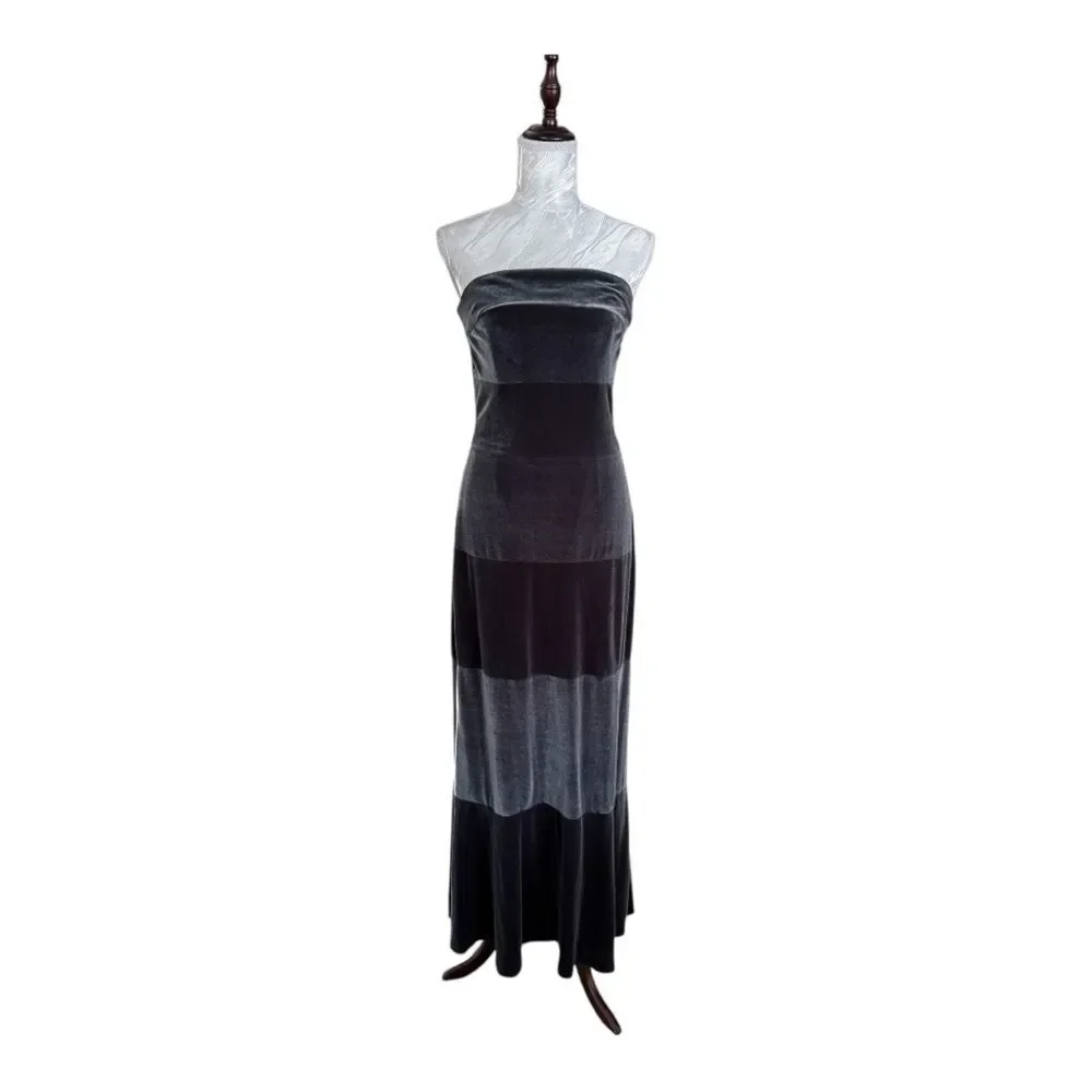 Vintage Rimini by Shaw Velvet Strapless Gown